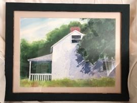 Framed art measures 18.5 inches x 14.5 inches.