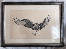 Framed art measures 22.5 " x 17"