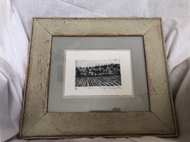 Framed art measures 15 " x 13"