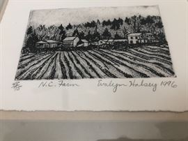 Framed art measures 15 " x 13"