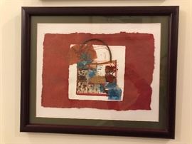 Framed art measures 17" x 14"