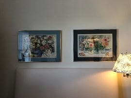 Framed art measures 27" x 20"