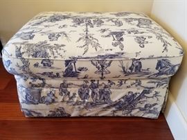 Upholstered ottomans (2 available)