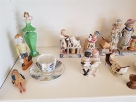 Nice collection of porcelain figurines ... more details forthcoming on them