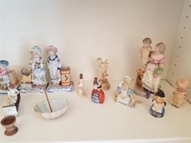 Nice collection of porcelain figurines ... more details forthcoming on them