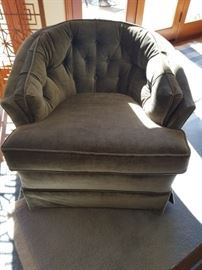 Light green ... swivel occasional chair in great shape