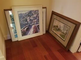 Many choices of framed artwork