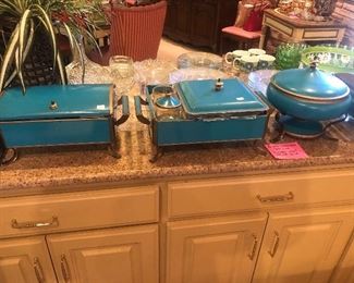 1960's retro chafing dishes