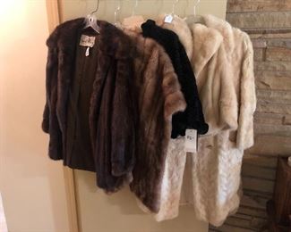 Mink, rabbit, Fox furs