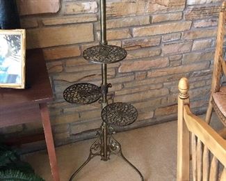 Brass plant stand