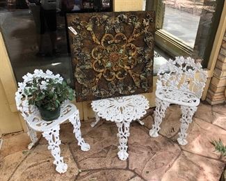 Wrought iron patio furniture