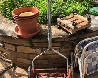 Vintage push lawnmower