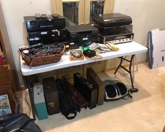 Stereo equipment, turntables, speakers