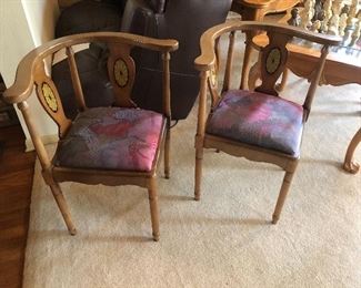 Interesting Pair of antique chairs