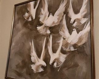 Mid Century 1960’s oil painting by McCaine (famous impressionist)