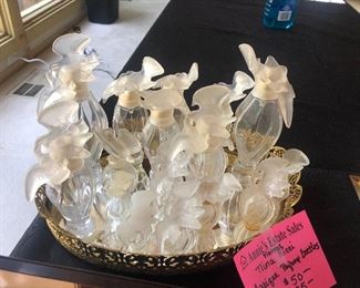 Nina Ricci Lalique perfume bottles 