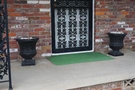 Two matching vintage planters