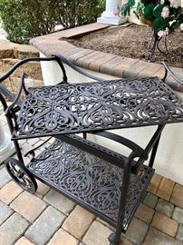Outdoor "Verona" Serving Cart w/Removable Tray!