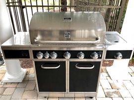 Large Stainless Steel Kenmore Outdoor Grill