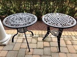 Assorted Outdoor Occasional Cafe Style Tables
