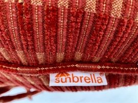 Sunbrella Outdoor Cushions in Like-New Condition