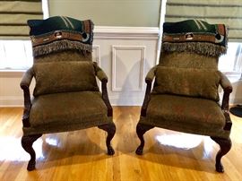 Fine Upholstered Arm Chairs