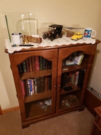 Glass front bookcase