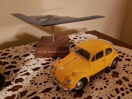 Replica Volkswagen Beetle and plane