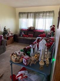 Assorted Christmas decorations