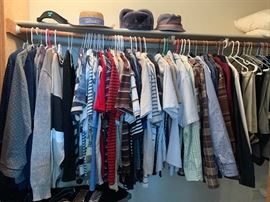 Selection of men's clothing