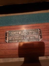 Saunier Wilhem Snooker table - Slate in great condition