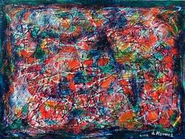 12 months 40in x 30in Acrylic on Canvas