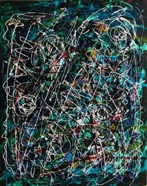 Into the Night 24in x 30in Acrylic on Canvas