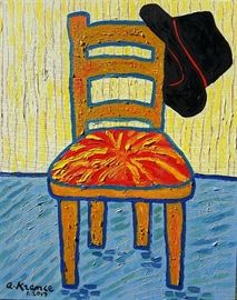 Chapeaux 24in x 30in Acrylic on Canvas