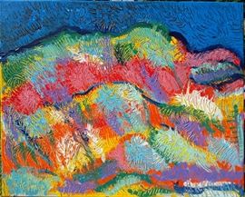 French Alps 30in x 24in Acrylic on Canvas