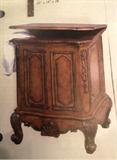 Adorable wood hamper