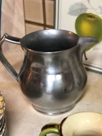 Pewter pitcher