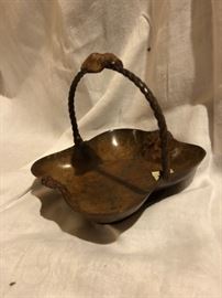 Vintage Metal Handled dish