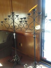 Set of Tall Candleabras