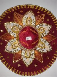 Red and Gold Sombrero