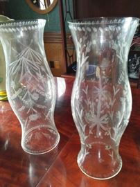 Etched Glass Hurricanes