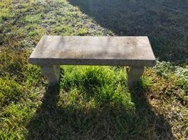 Concrete bench, are you ready for Spring