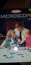 Microscope Lab in a metal box