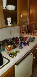 Depression and carnival glass