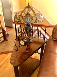 Pair boomerang end tables