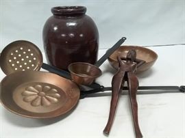 Vintage Stoneware and Copper Lot      https://ctbids.com/#!/description/share/96665