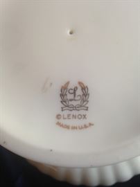 This Lenox china serves Christmas well!