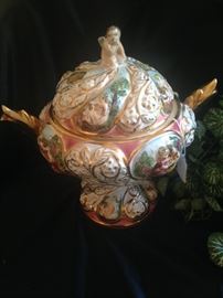 Capodimonte porcelain was originally created by the porcelain factory, which operated in Naples, Italy, between 1743 and 1759.