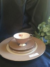 Flintridge china in chocolate tones