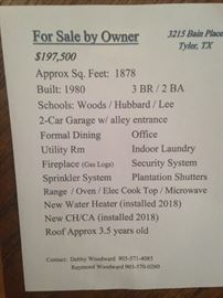 This home is for sale by owner, so contents and consignments must go!